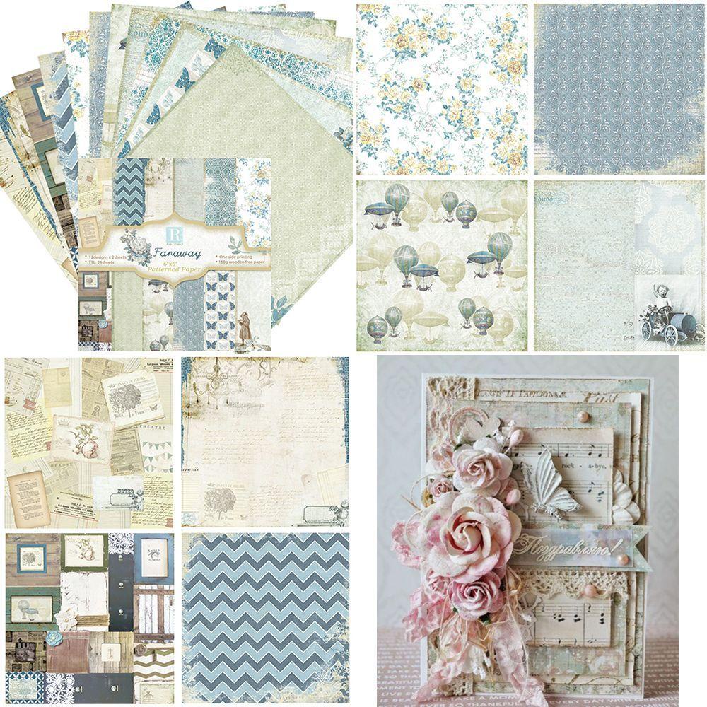 Bộ 24 Khuôn Cắt Giấy Trang Trí Phong Cách Vintage