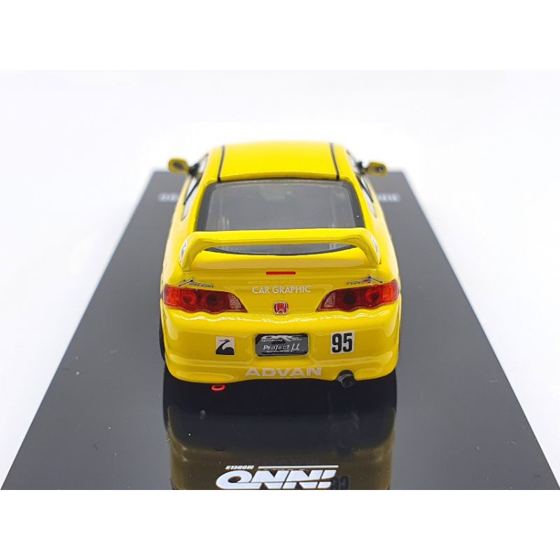 Xe Mô Hình Honda Integra Type-R DC5 Tuned By &quot;Spoon Sports&quot; 1:64 Inno Models ( Vàng #95 )