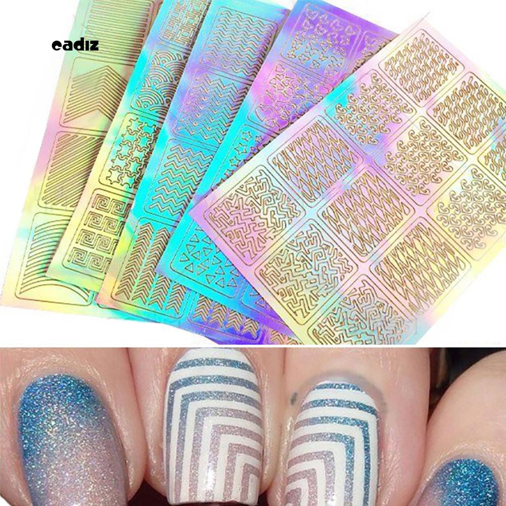 Bộ 3 miếng hình dán móng tay nghệ thuật 3D