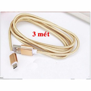 Cáp sạc ip và sam sung dài 3m