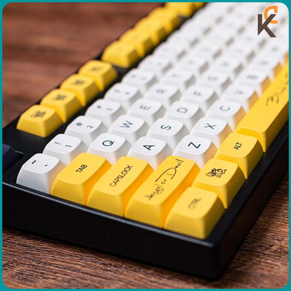 Keycap Honey Bee Angel Devil- CAO 9mm DÀY 1.5mm Dành Cho Bàn Phím Cơ