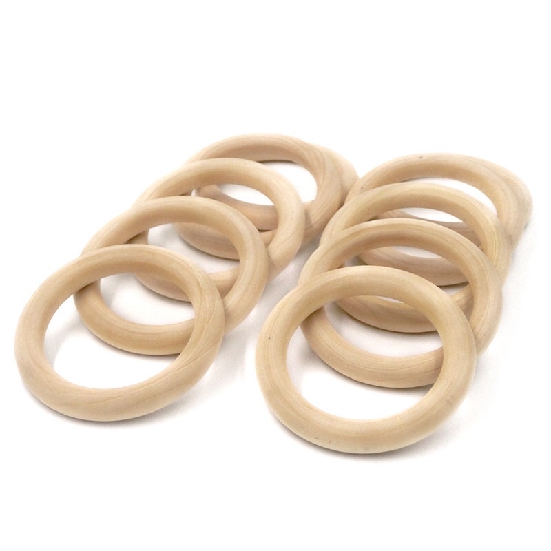Vòng lục lạc gỗ handmade cho bé