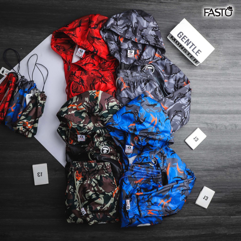 Áo Khoác Gió Camo - Thời trang nam FASTO
