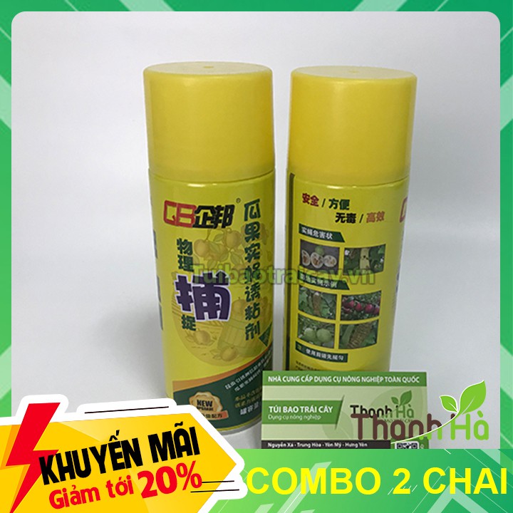 2 chai thuốc bẫy diệt ruồi vàng dạng xịt 450ml - T72.1