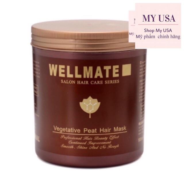 Kem hấp dầu tóc❤️Kem Ủ tóc Wellmate Vegetative Peat Hair Mask 500ml