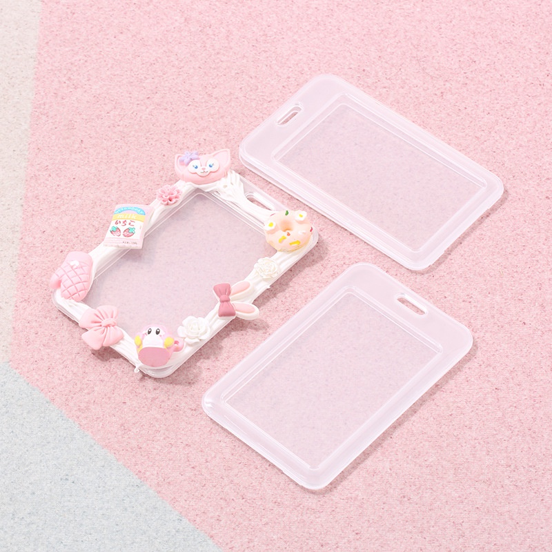 Set 10 Bao Đựng Thẻ ID / Thẻ ID Bằng Nhựa Trong Suốt Cho Học Sinh Giá Đỡ