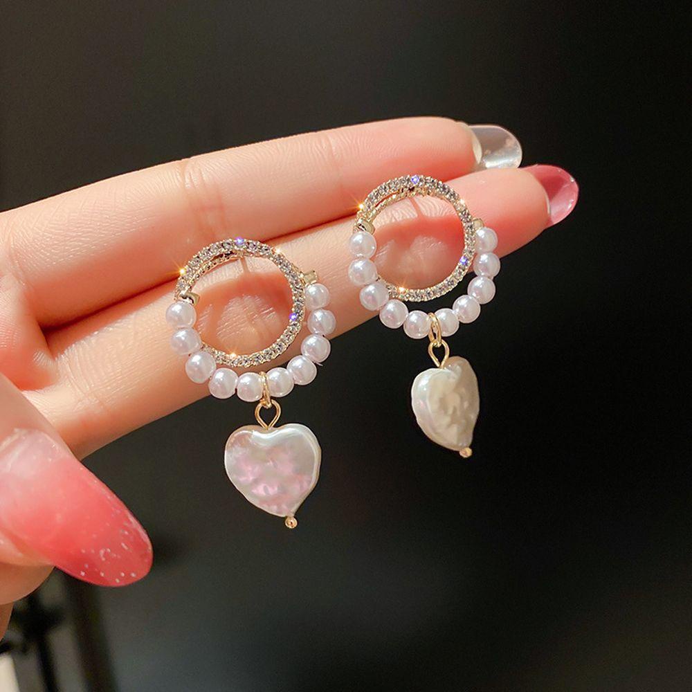 Bông Tai Dạng Vòng Thiết Kế Hình Học Thời Trang Cho Nữ MXMUSTY|Mặt Dây Chuyền Hình Trái Tim