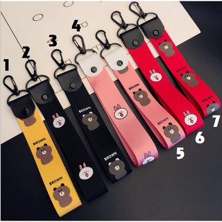 MÓC KHÓA DÂY HÌNH GẤU BROWN & THỎ CONY