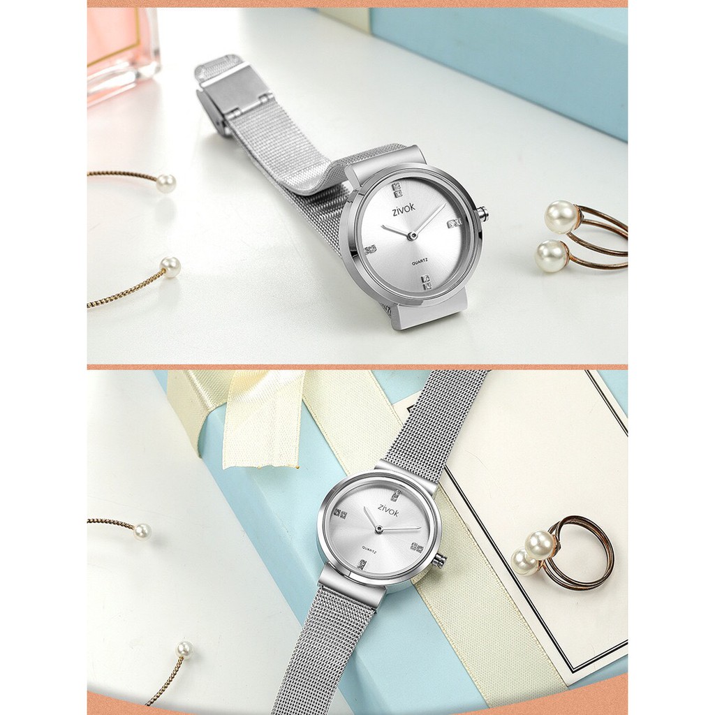 [CHÍNH HÃNG] Đồng hồ nữ ZIVOK dây da Titanium mềm mại, phong cách trẻ trung, quý phái đậm chất Châu Âu | BigBuy360 - bigbuy360.vn