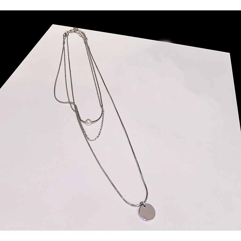Bộ 2 choker kim tuyến và vòng cổ layer  - D391