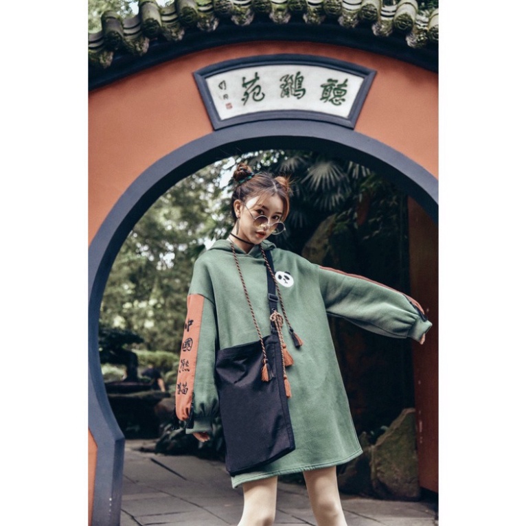 Áo Hoodie Nữ Form Rộng, Áo Nỉ Có Mũ Cute Hàng Quảng Châu Ulzzang Chất Nỉ Dày Mịn Dễ Thương | BigBuy360 - bigbuy360.vn
