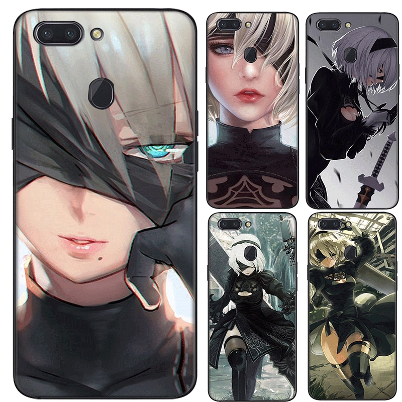 Ốp điện thoại mềm hình anime nier automata cho OPPO A3S A5 A37 A39 A5S A7 A59 A77 F1S F3 F5 F7 F9