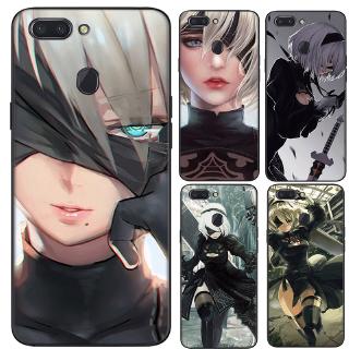 Ốp điện thoại mềm hình anime nier automata cho OPPO A3S A5 A37 A39 A5S A7 A59 A77 F1S F3 F5 F7 F9