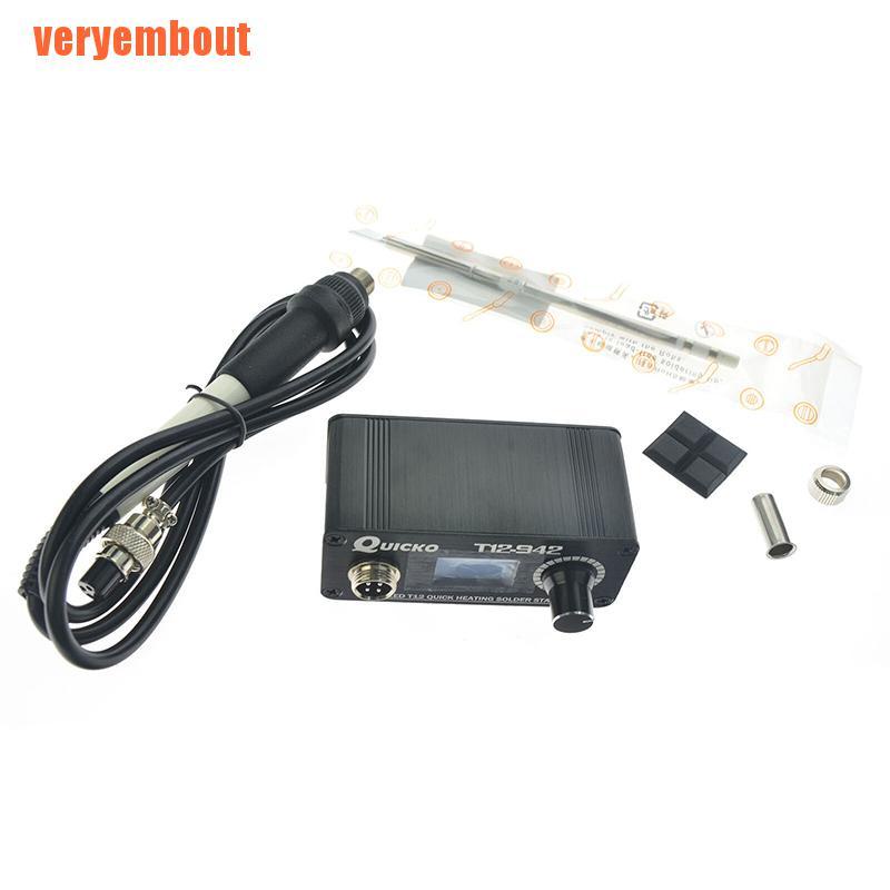 Trạm Hàn Kỹ Thuật Số Cầm Tay T12-942 Mini Oled T12-907 + Đầu T12-K