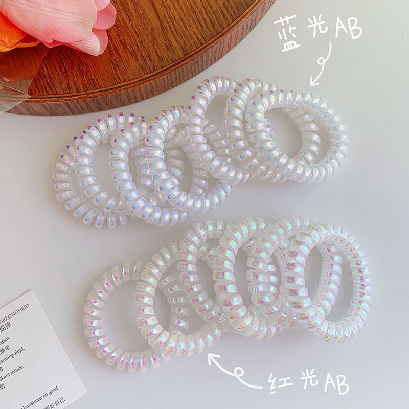 Dây Buộc Tóc Kiểu Lò Xo Trong Suốt Tiện Dụng