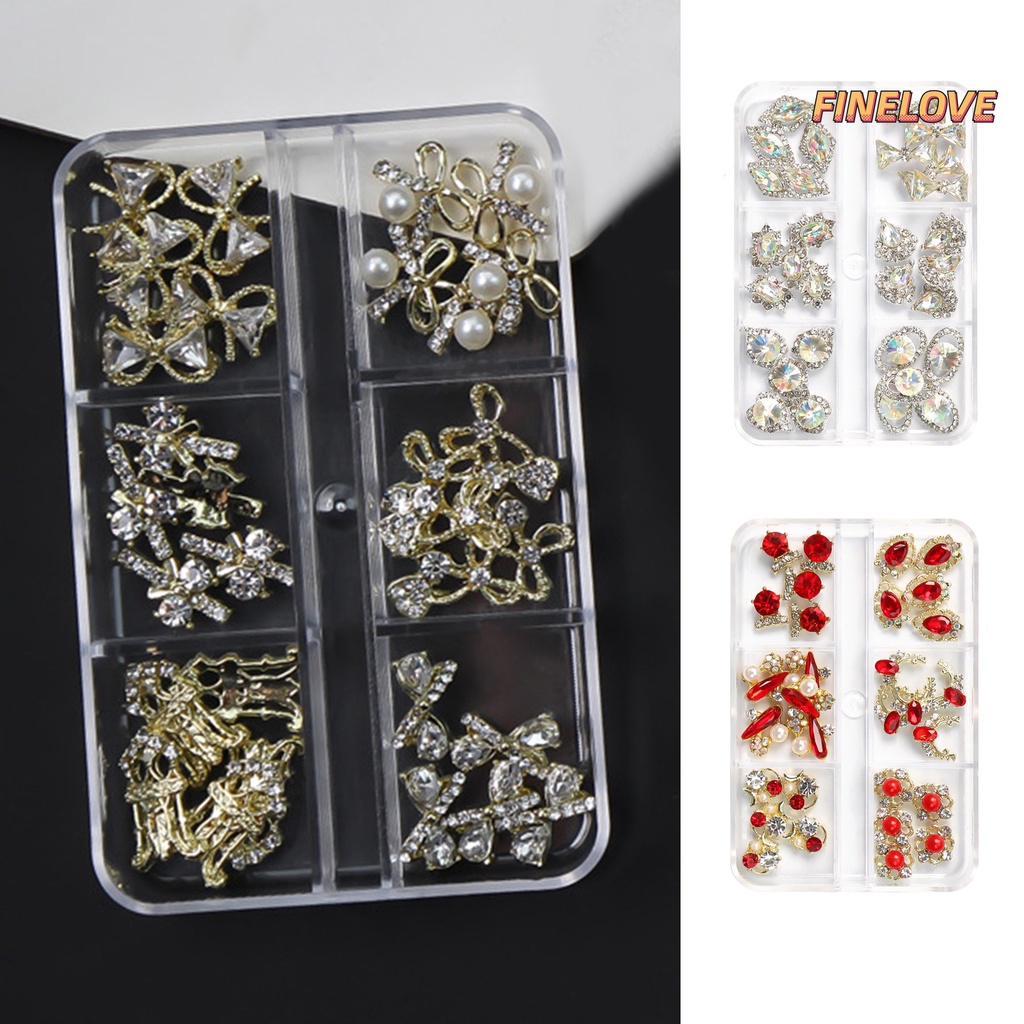 Phụ Kiện Trang Trí Móng Tay Hình Bướm Bằng Hợp Kim Đính Đá Xinh Xắn