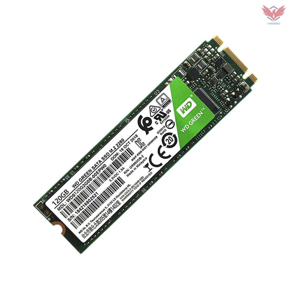 Fir WD Green 120GB PC SSD SATA 6GB/s M.2 2280 Solid State Drive (WDS120G2G0B)