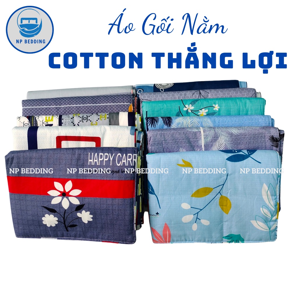 Vỏ gối nằm cotton thắng lợi chính hãng, áo gối nằm 40x60, áo gối nằm 50x70, gối ôm 35x100 - PHƯƠNG LINH