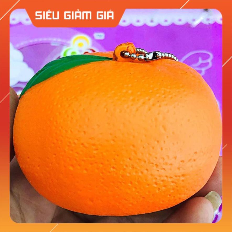 MÓC KHÓA SQUISHY QUẢ QUÝT CỰC MỀM