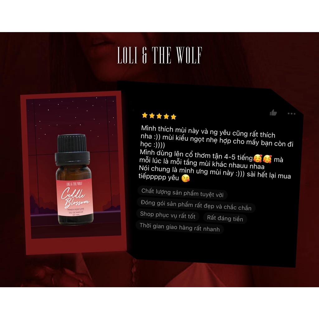 Nước hoa vùng kín nữ chính hãng Cuddle Blossom Eau De Parfum chai 10ml thơm lâu - LOLI & THE WOLF | BigBuy360 - bigbuy360.vn