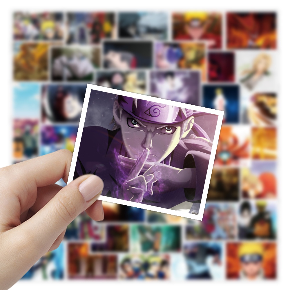 Bộ 50 Sticker Hoạt Hình One Piece 4-8cm