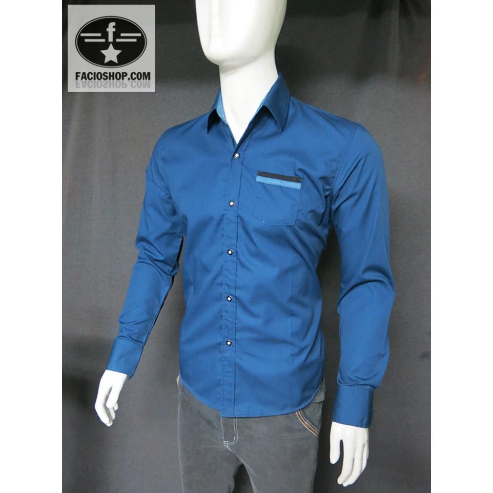 CHUYÊN SỈ VÀ LẺ ÁO SƠ MI NAM NGẮN TAY FACIOSHOP SC225