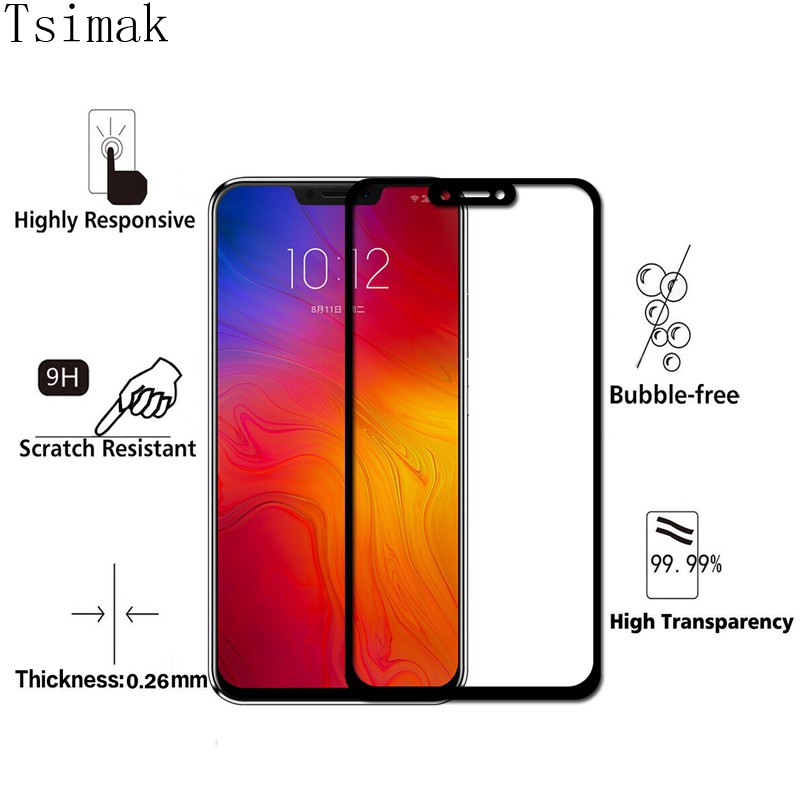 Kính Cường Lực Điện Thoại Bảo Vệ Toàn Màn Hình Cho Lenovo Z6 Lite K5 Pro Z5 Z5S S5 A6 Note Enjoy Youth