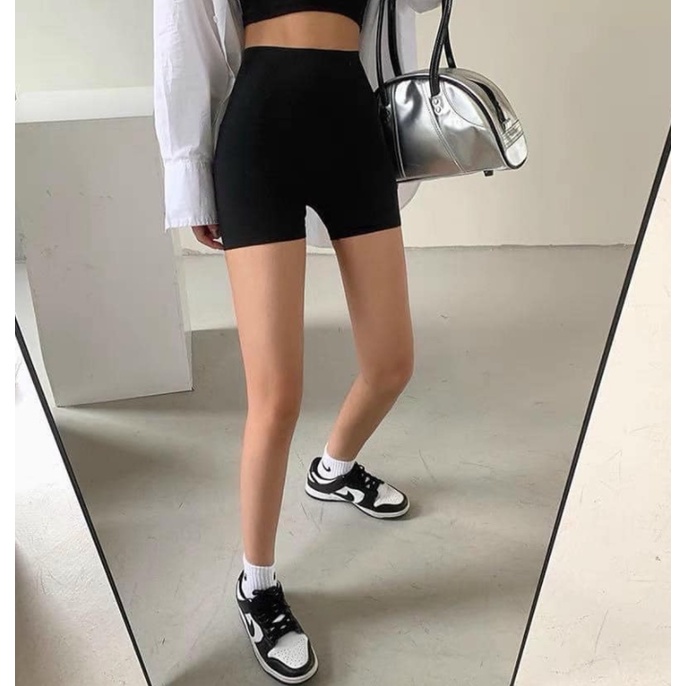 Quần Legging Đùi Yoga Nữ- Short body dáng ôm- Phong cách thể thao sporty cá tính Ulzzang HARI | BigBuy360 - bigbuy360.vn