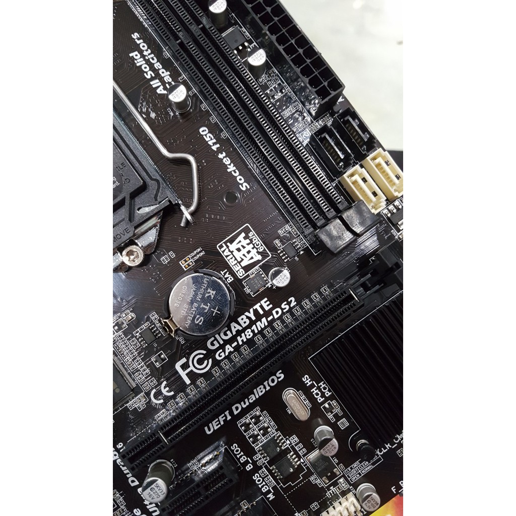 Main Gigabyte H81M-DS2 V3.0 (socket 1150, DDR3, LPT/COM/VGA) renew, full box - Bảo hành 36 tháng