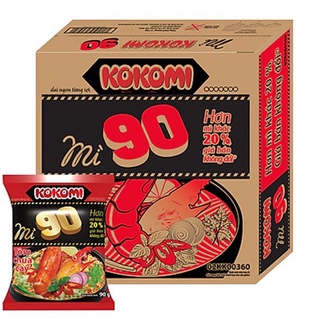 Mì Kokomi 90 Tôm Chua Cay - Thùng 30 gói
