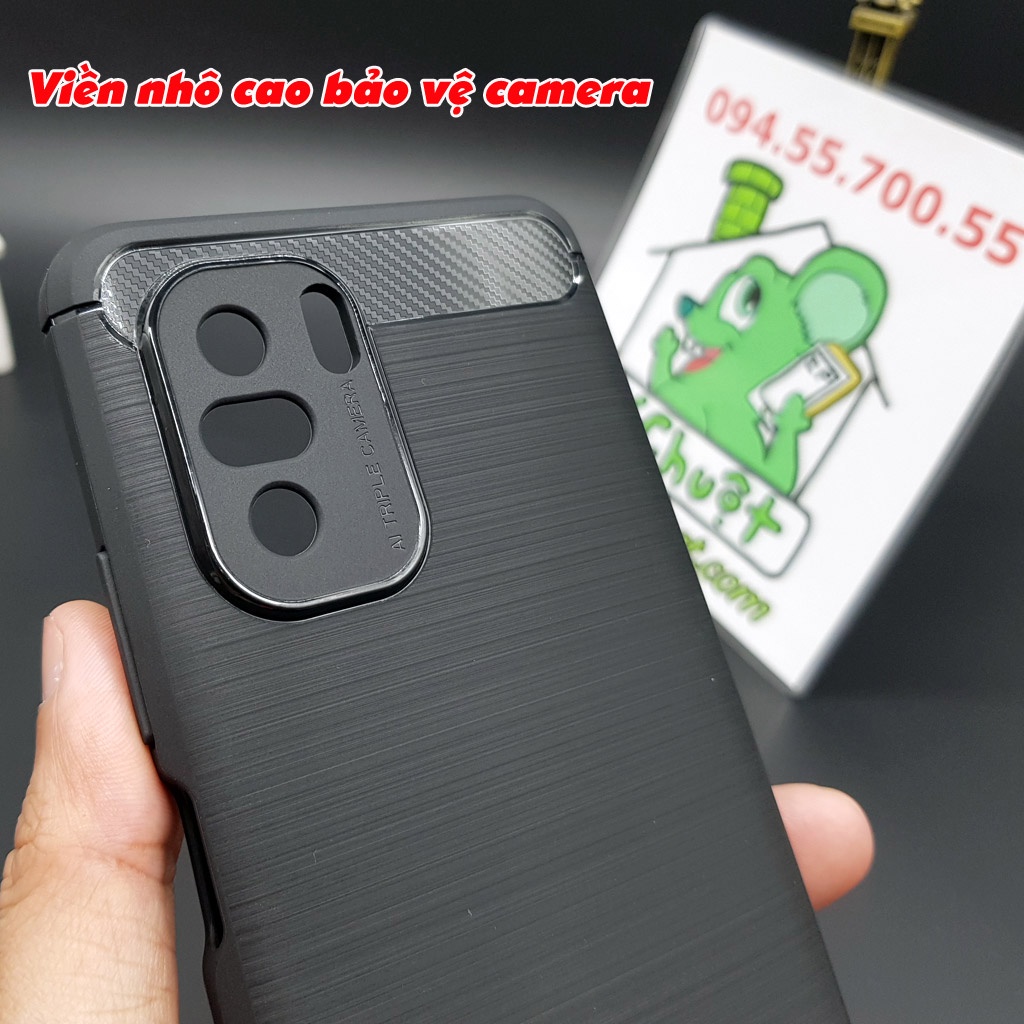[Ảnh Thật] Ốp Lưng Xiaomi Redmi K40/ Poco F3/ Mi 11i Dẻo Carbon Phay Xước Chống Sốc