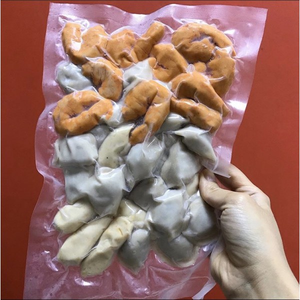 Gói mix sủi cảo, tôm surumi, mực xoắn 500gr