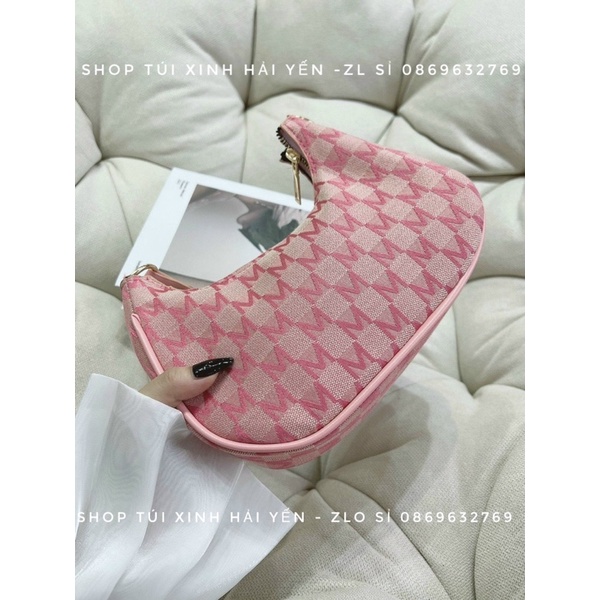 túi đeo vai, kẹp nách hoạ tiết chữ m dáng bàu thuyền siêu đẹp