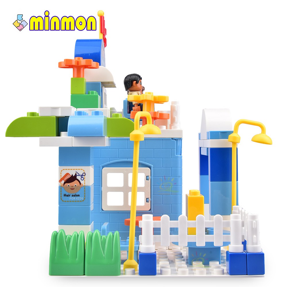 Bộ đồ chơi lego MINMON hình ngôi nhà 93 mảnh - MM0022