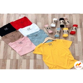 Chuẩn Áo phông nữ👑freeship 50k👑aó phông gap cổ tim ĐẸp rẺap01 đẹp