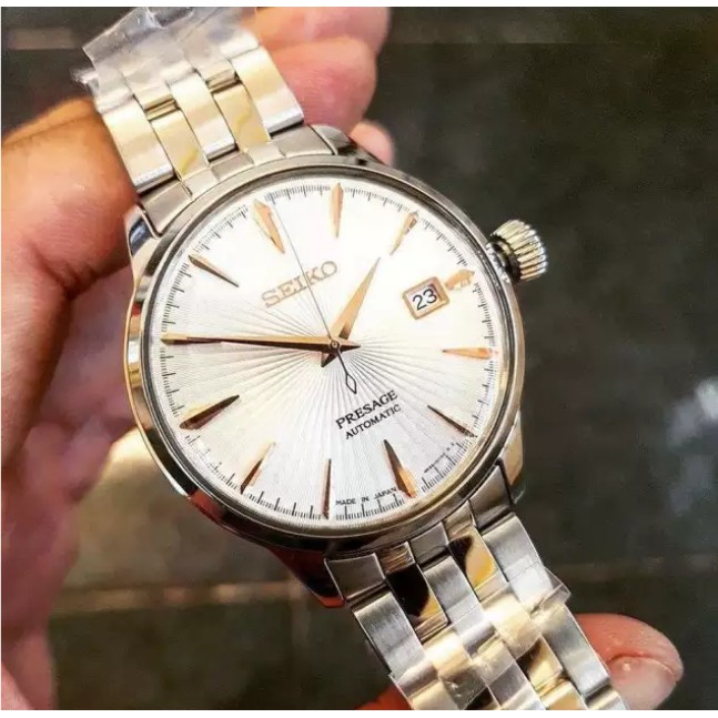 Đồng Hồ Nam Seiko Presage Automatic Sang Trọng Dây Kim Loại