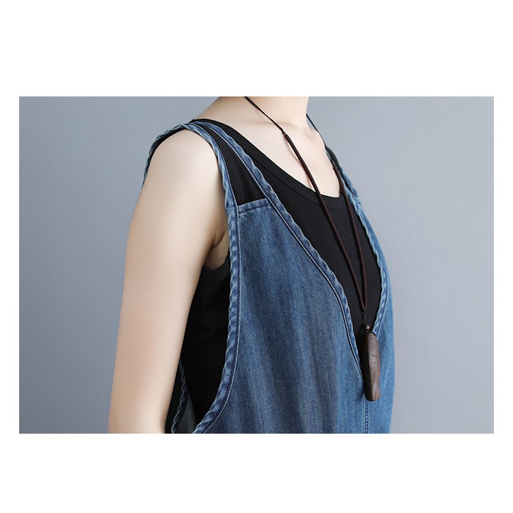 [ORDER] Yếm denim bigsize dáng trẻ trung (fit đến 90kg) | BigBuy360 - bigbuy360.vn