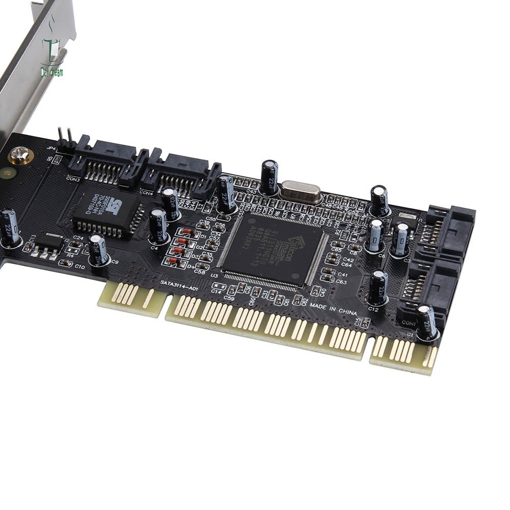 Bộ Chuyển Đổi Sfs Pci Sang 4 Cổng Sata Ata Raid Sil3114 3114 Thẻ