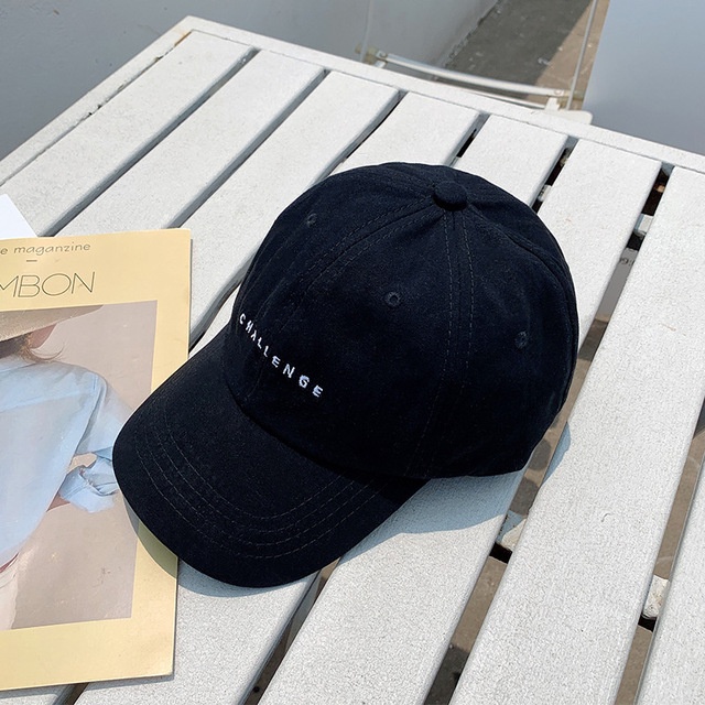 Mũ phong cách Hàn Quốc dành cho nam nữ cặp đôi thêu chữ nhỏ