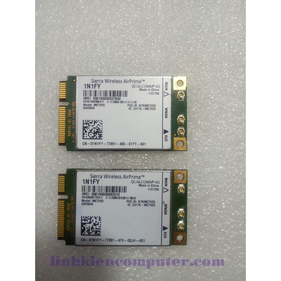 Card mạng wwan 4G Dell DW5808 dùng cho laptop Dell E6440, E7440, M4800, M6800,E6540,E7240