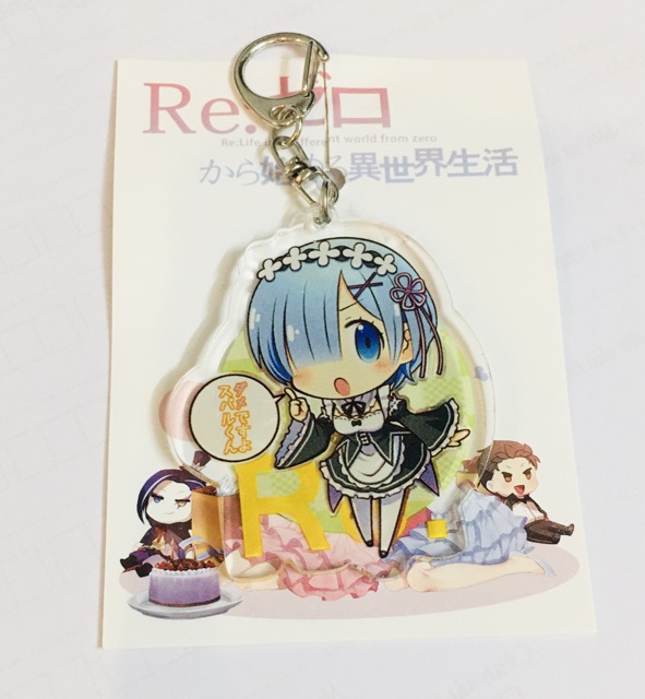 Móc khoá re:zero RAMREM , móc khoá anime ramrem