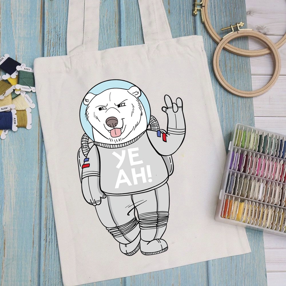 Túi vải túi Tote KIDS - Mẫu 4 vải canvas dày đẹp cho nữ có khóa miệng đi học đi chơi. In hình theo yêu cầu