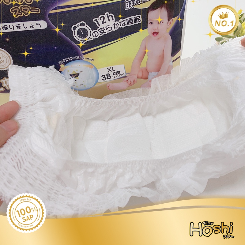 Tã Bỉm Em Bé Dán Quần cao cấp TinyHoshi đủ size S56/M46/M44/L42/XL38/XXL36/XXXL34/XXXXL32