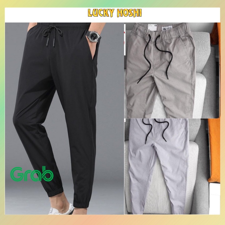 Quần jogger nam kaki cao cấp có dây rút dáng hàn quốc không ra màu không xù lông QJG01