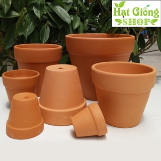 Chậu đất Nung Đỏ mini , Chậu gờ