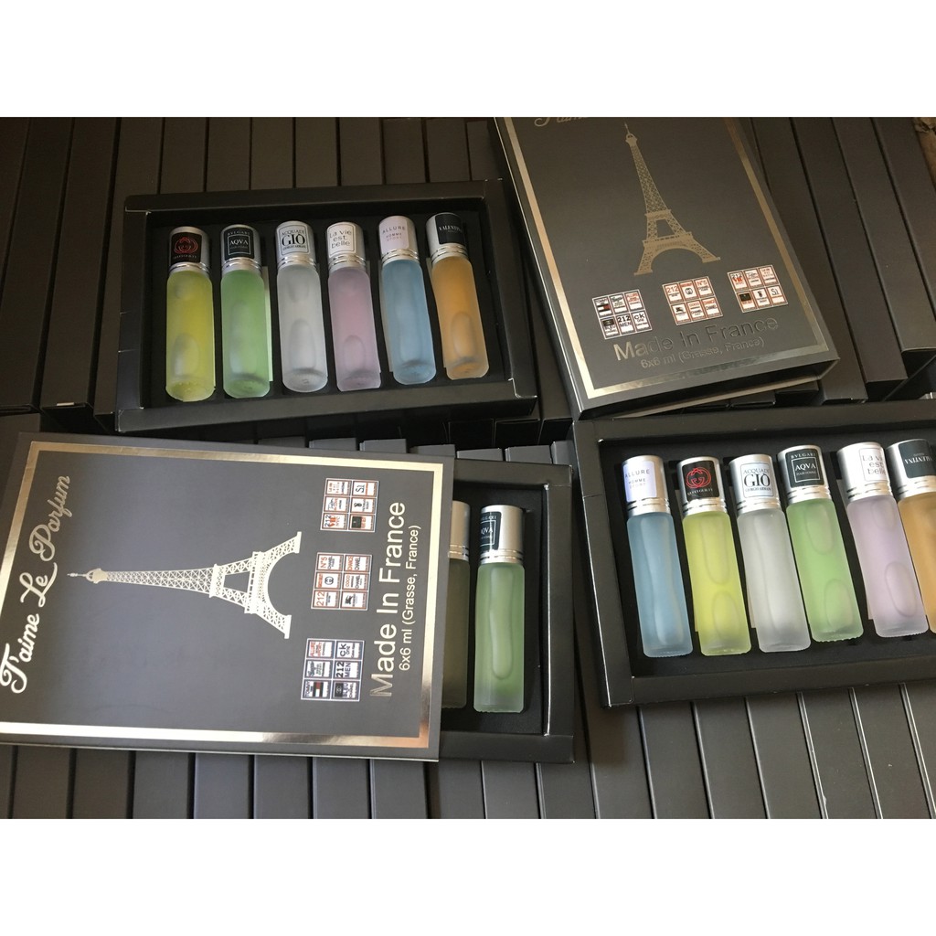 SET 6 Chai Nước Hoa Lăn Cực Thơm - Nồng Nàng Quyến Rũ Nam/Nữ Đủ Mùi