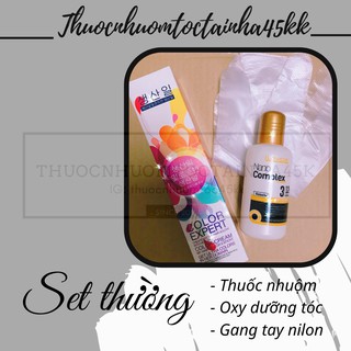 Thuốc nhuộm tóc Nâu Hồng Đỏ ( không cần tẩy)