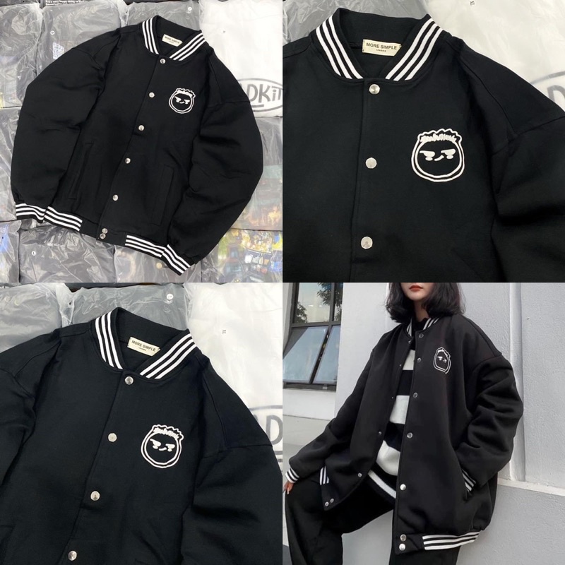 Áo Khoác BOMBER Moon.D_Unisex 2 Màu Nỉ Bông Dày Dặn Form Ulzzang ⚡️ Ảnh Thật 100%_Siêu Hot 🔥