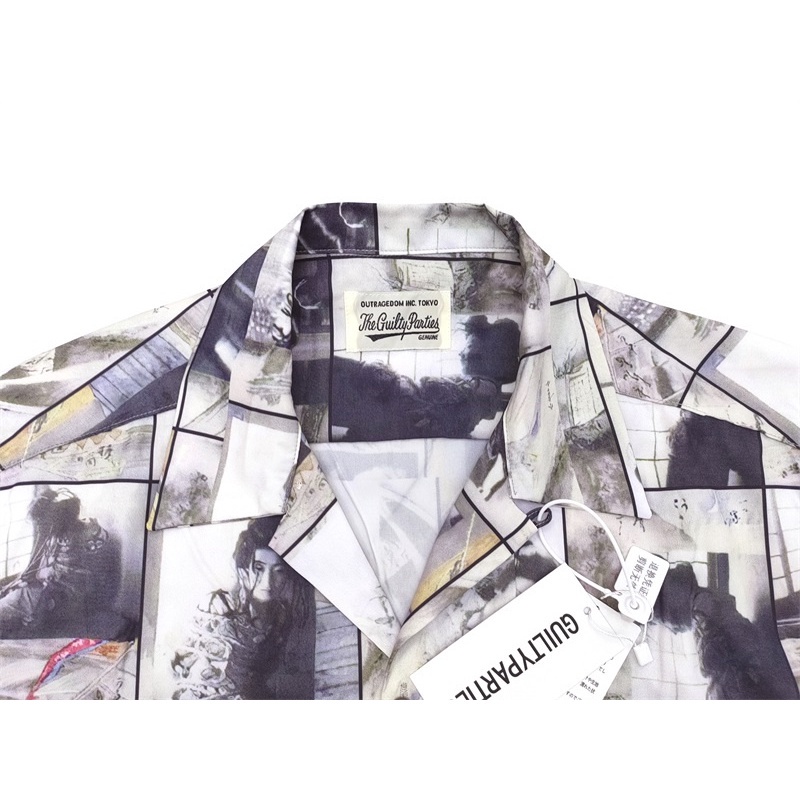 Áo Sơ Mi Tay Dài In Hình WACKO MARIA Plus Size Cho Nam Nữ