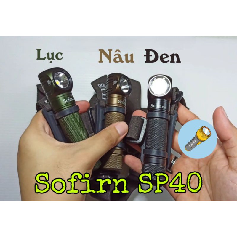 (Full set) Đèn đeo đầu Sofirn SP40 1200lumen sạc thân, đuôi nam châm tiện dụng cho sửa chữa máy móc
